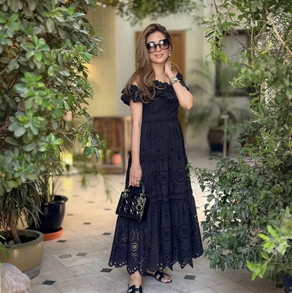 NWTs zara limited edition eyelet embroidered maxi dress xsmall - Picture 8 of 12